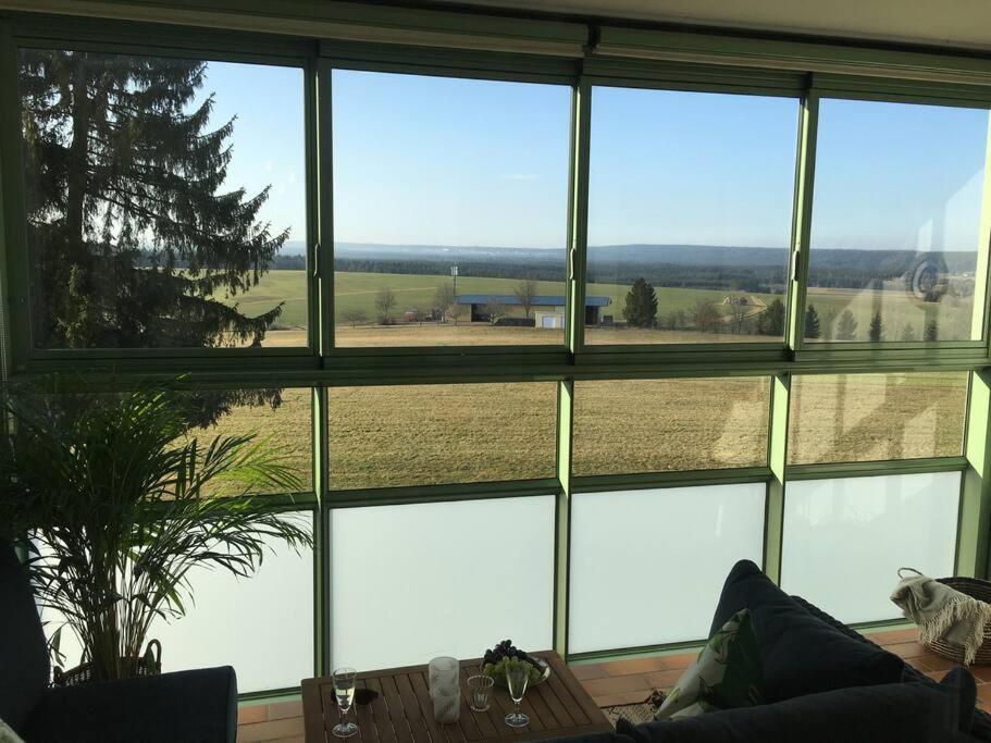 לופינגן Gemuetliches Apartment Mit Wundervollem Weitblick מראה חיצוני תמונה